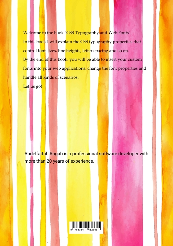 Rückseitencover CSS Typography and Web Fonts