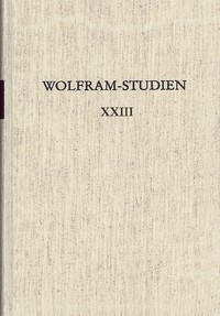 Vorderes Coverbild Wolfram-Studien XXIII