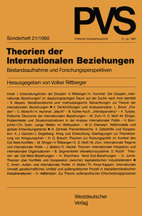 Vorderes Coverbild Theorien der Internationalen Beziehungen