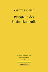 Vorderes Coverbild Patente in der Fusionskontrolle