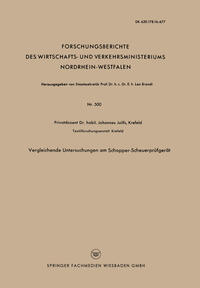 Vorderes Coverbild Vergleichende Untersuchungen am Schopper-Scheuerprüfgerät