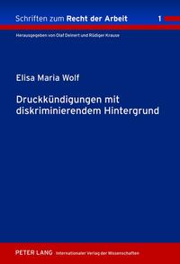 Vorderes Coverbild Druckkündigungen mit diskriminierendem Hintergrund