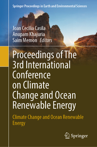 Vorderes Coverbild Proceedings of The 3rd International Conference on Climate Change and Ocean Renewable Energy