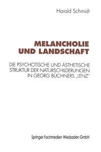Vorderes Coverbild Melancholie und Landschaft