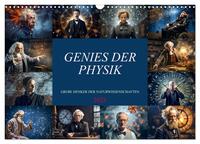 Vorderes Coverbild Genies der Physik (Wandkalender 2025 DIN A3 quer), CALVENDO Monatskalender