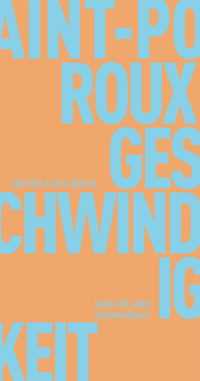 Vorderes Coverbild Geschwindigkeit