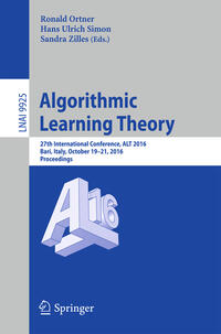 Vorderes Coverbild Algorithmic Learning Theory