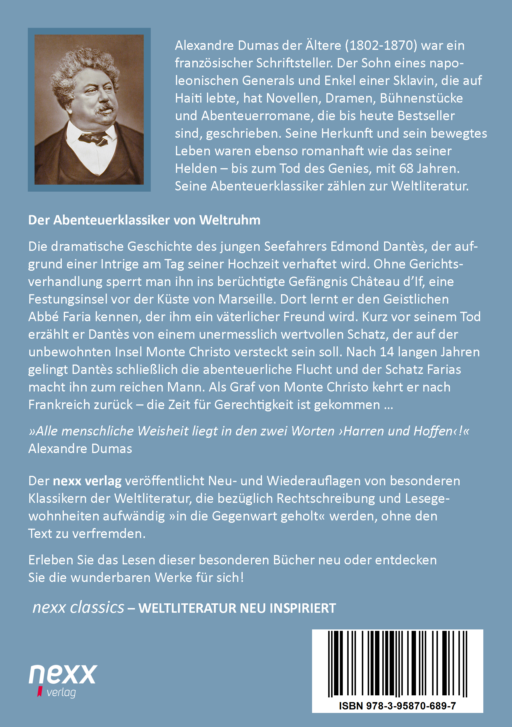 Rückseitencover Der Graf von Monte Christo