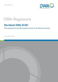 Vorderes Coverbild Merkblatt DWA-M 801 Führungssysteme und Führungsinstrumente in der Wasserwirtschaft