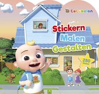 Vorderes Coverbild CoComelon - Stickern, Malen, Gestalten: Mit 250 Stickern. Für Kinder ab 3 Jahren