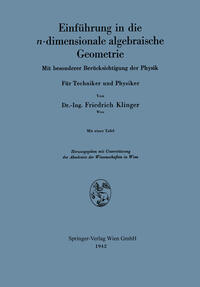 Vorderes Coverbild Einführung in die n-dimensionale algebraische Geometrie