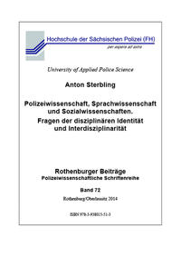 Vorderes Coverbild Polizeiwissenschaft, Sprachwissenschaft und Sozialwissenschaften