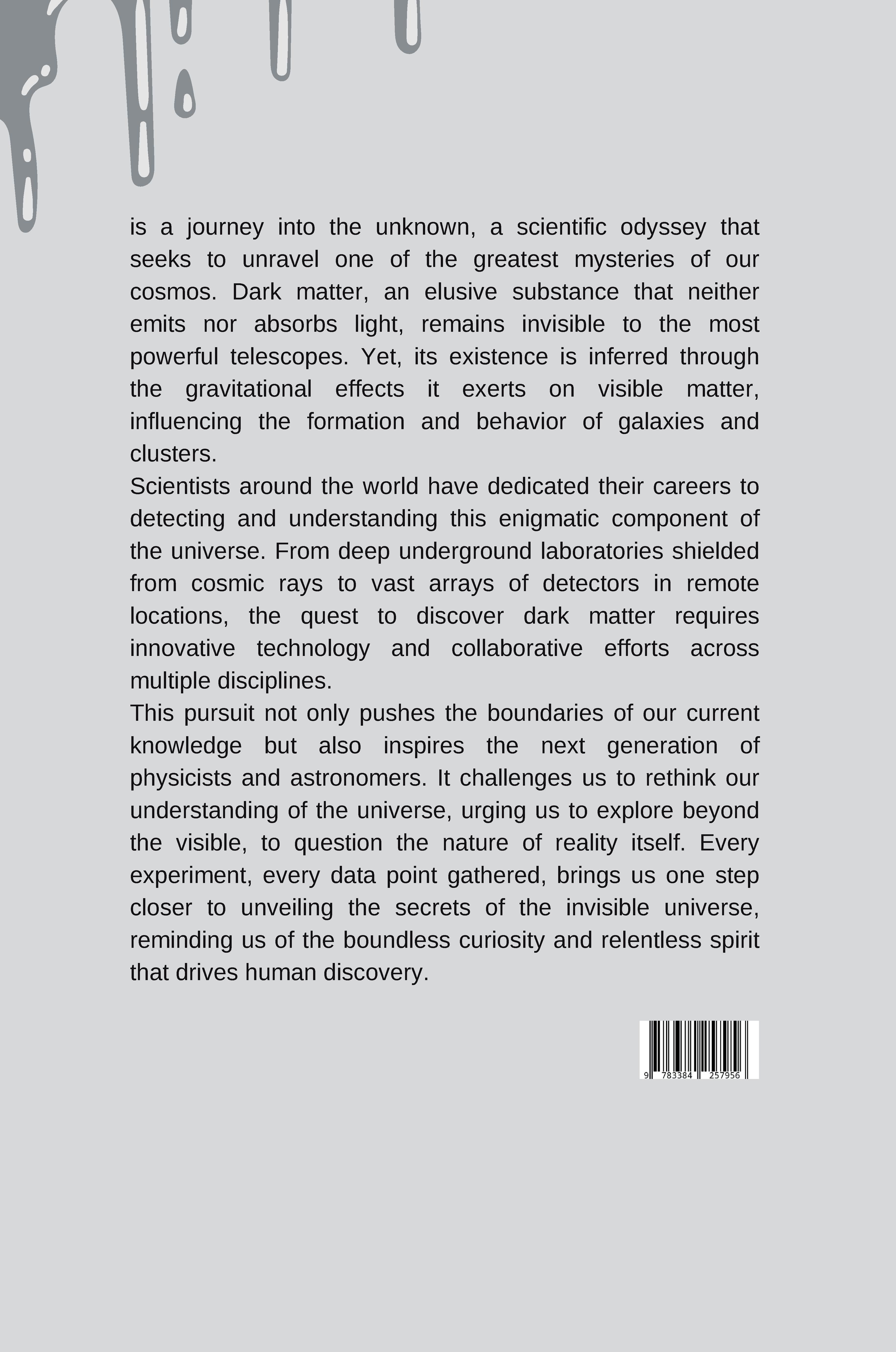 Rückseitencover The Invisible Universe: A Quest to Discover Dark Matter