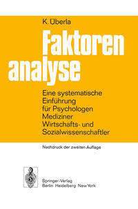 Vorderes Coverbild Faktorenanalyse