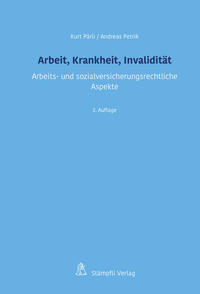 Vorderes Coverbild Arbeit, Krankheit, Invalidität