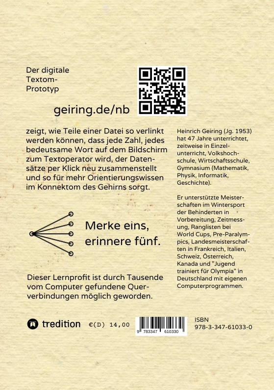 Rückseitencover Textom