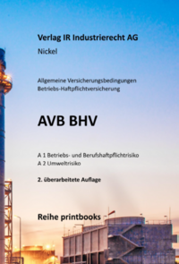 Vorderes Coverbild AVB BHV Kommentar