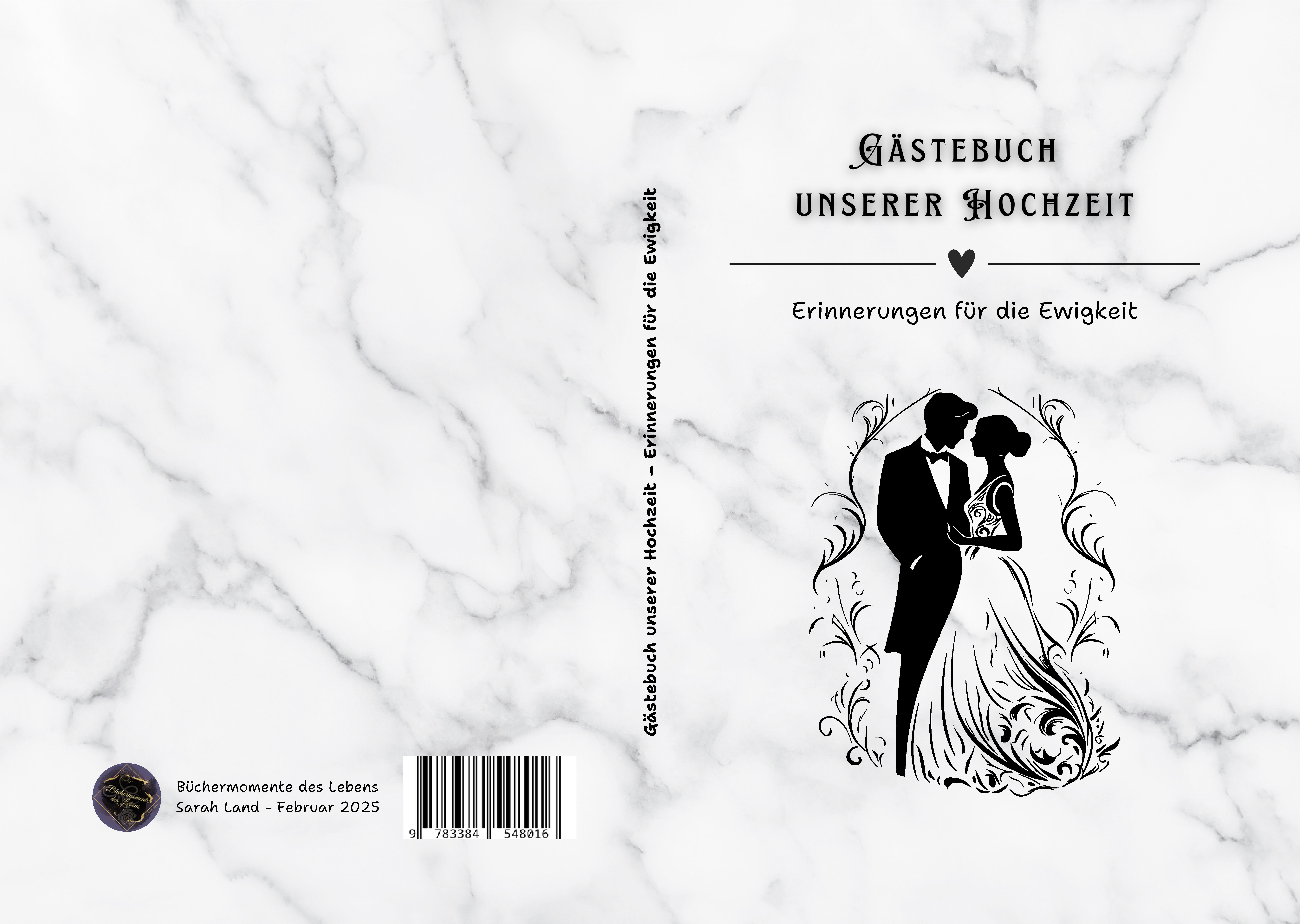 Gesamtes Coverbild Gästebuch unserer Hochzeit