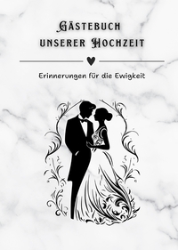 Vorderes Coverbild Gästebuch unserer Hochzeit