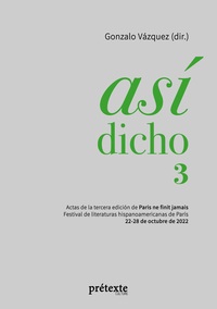 Vorderes Coverbild Así dicho 3