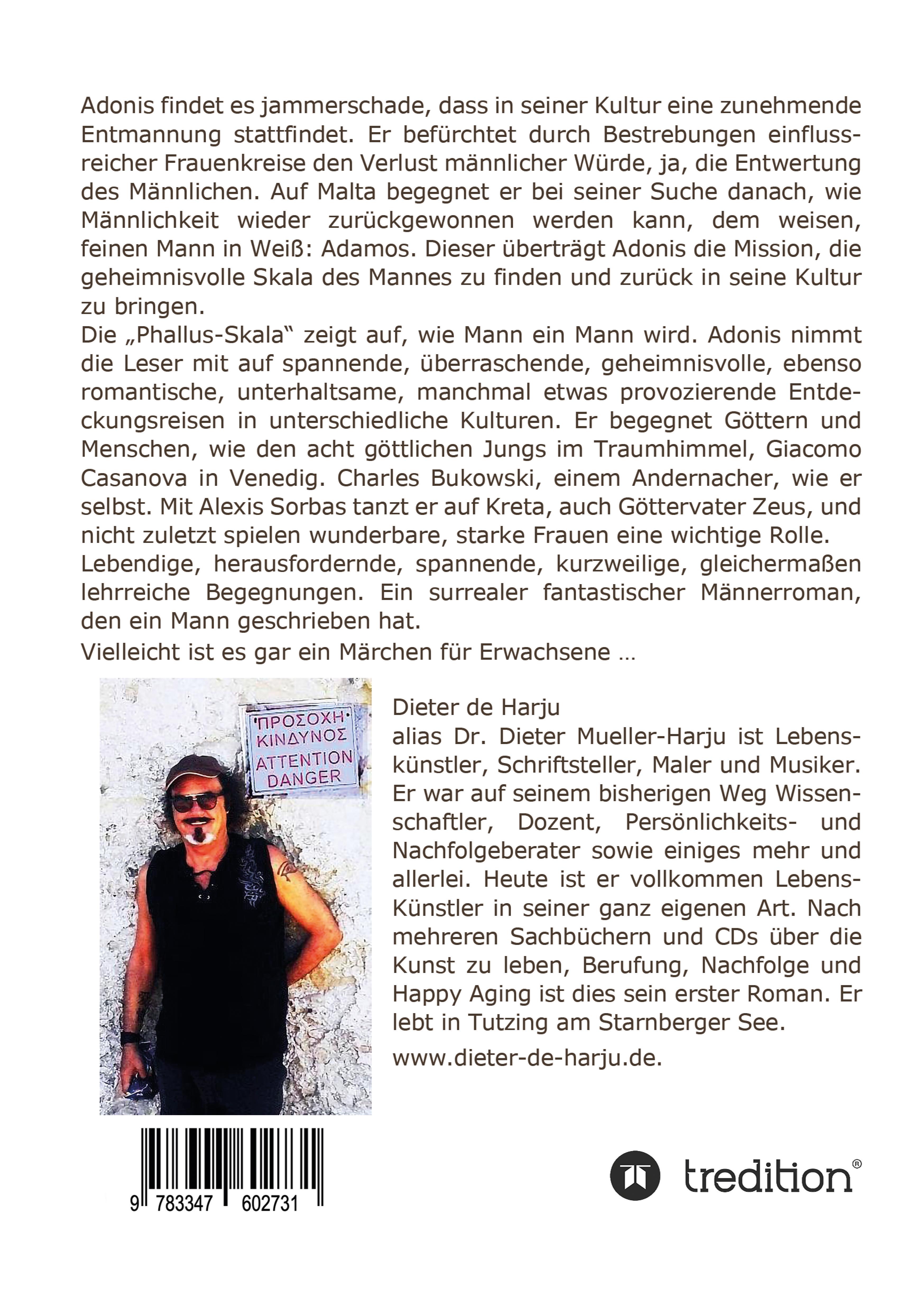 Rückseitencover Adonis Adamos