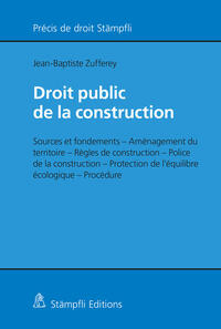 Vorderes Coverbild Droit public de la construction