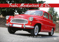 Vorderes Coverbild Trabi, Moskwitsch & Co. 2023
