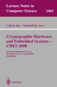 Vorderes Coverbild Cryptographic Hardware and Embedded Systems - CHES 2000