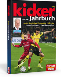 Vorderes Coverbild Kicker Fußball-Jahrbuch 2019