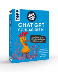 Vorderes Coverbild ChatGPT – Schlag die KI. Das kreative Partyspiel mit dem smartesten Chatbot aller Zeiten