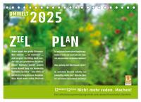 Vorderes Coverbild Umweltschutz. Nicht reden. Machen! (Tischkalender 2025 DIN A5 quer), CALVENDO Monatskalender
