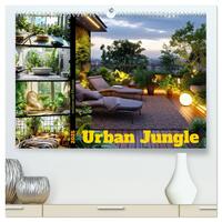 Vorderes Coverbild Urban Jungle - wohnen mit Pflanzen (hochwertiger Premium Wandkalender 2025 DIN A2 quer), Kunstdruck in Hochglanz