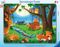 Vorderes Coverbild Kinderpuzzle 35 Teile - Wenn kleine Tiere schlafen gehen