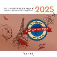 Vorderes Coverbild In 365 Fragen um die Welt - KUNTH 365-Tage-Abreißkalender 2025