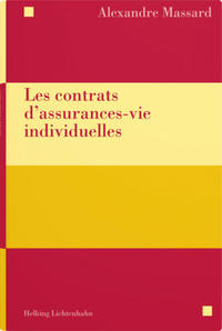 Vorderes Coverbild Les contrats d'assurances-vie individuelles