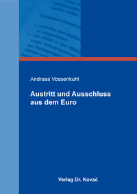 Vorderes Coverbild Austritt und Ausschluss aus dem Euro