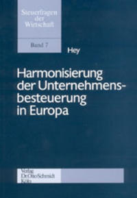 Vorderes Coverbild Harmonisierung der Unternehmensbesteuerung in Europa