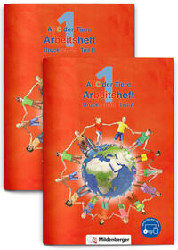 Vorderes Coverbild ABC der Tiere 1 – Arbeitsheft Druckschrift, Teil A und B