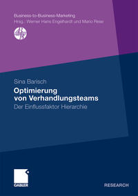 Vorderes Coverbild Optimierung von Verhandlungsteams