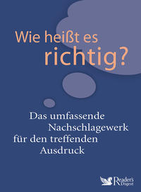 Vorderes Coverbild Wie heißt es richtig?