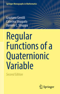Vorderes Coverbild Regular Functions of a Quaternionic Variable