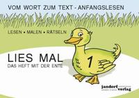 Vorderes Coverbild Lies mal 1 (in GROßBUCHSTABEN) - Das Heft mit der Ente