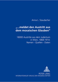 Vorderes Coverbild «...meldet den Austritt aus dem mosaischen Glauben»