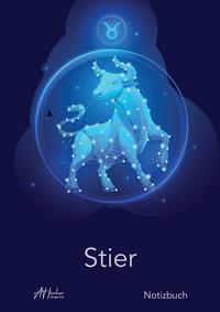 Vorderes Coverbild Sternzeichen Stier Notizbuch | Designed by Alfred Herler