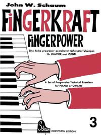 Vorderes Coverbild Fingerkraft. Progressiv geordnete technische Übungen für Klavier oder Orgel / Fingerkraft 3