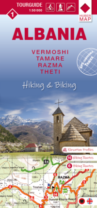 Vorderes Coverbild Albania hiking & biking 1:50000