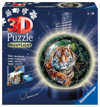 Vorderes Coverbild 3D Puzzle-Ball Raubkatzen