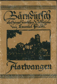 Vorderes Coverbild Bärndütsch als Spiegel bernischen Volkstums / Aarwangen