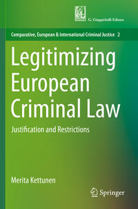 Vorderes Coverbild Legitimizing European Criminal Law