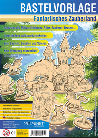 Vorderes Coverbild Bastelvorlage Fantastisches Zauberland
